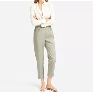 Everlane Easy Pant Elastic Waist Relaxed Fit Cotton  Sz 10